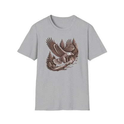 Majestic Eagle in Flight, Unisex T-Shirt