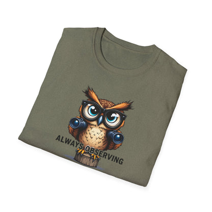 Observing Owl Unisex T-Shirt