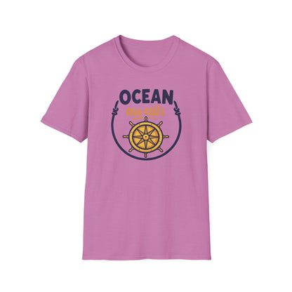 Ocean Awaits Compass, Unisex T-Shirt