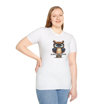 Observing Owl Unisex T-Shirt