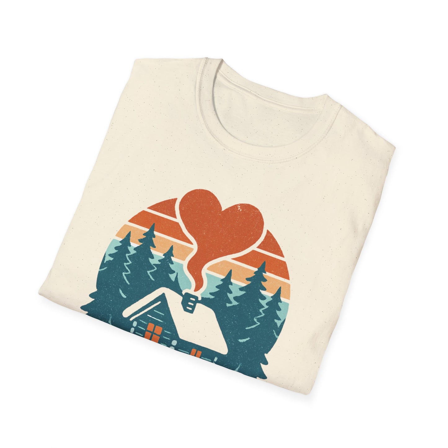 Cozy Log Cabin Unisex T-Shirt.