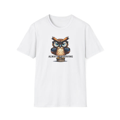 Observing Owl Unisex T-Shirt