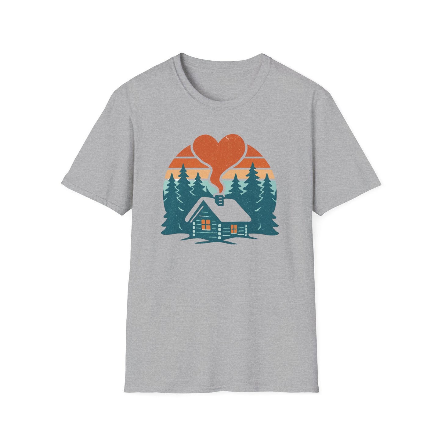 Cozy Log Cabin Unisex T-Shirt.